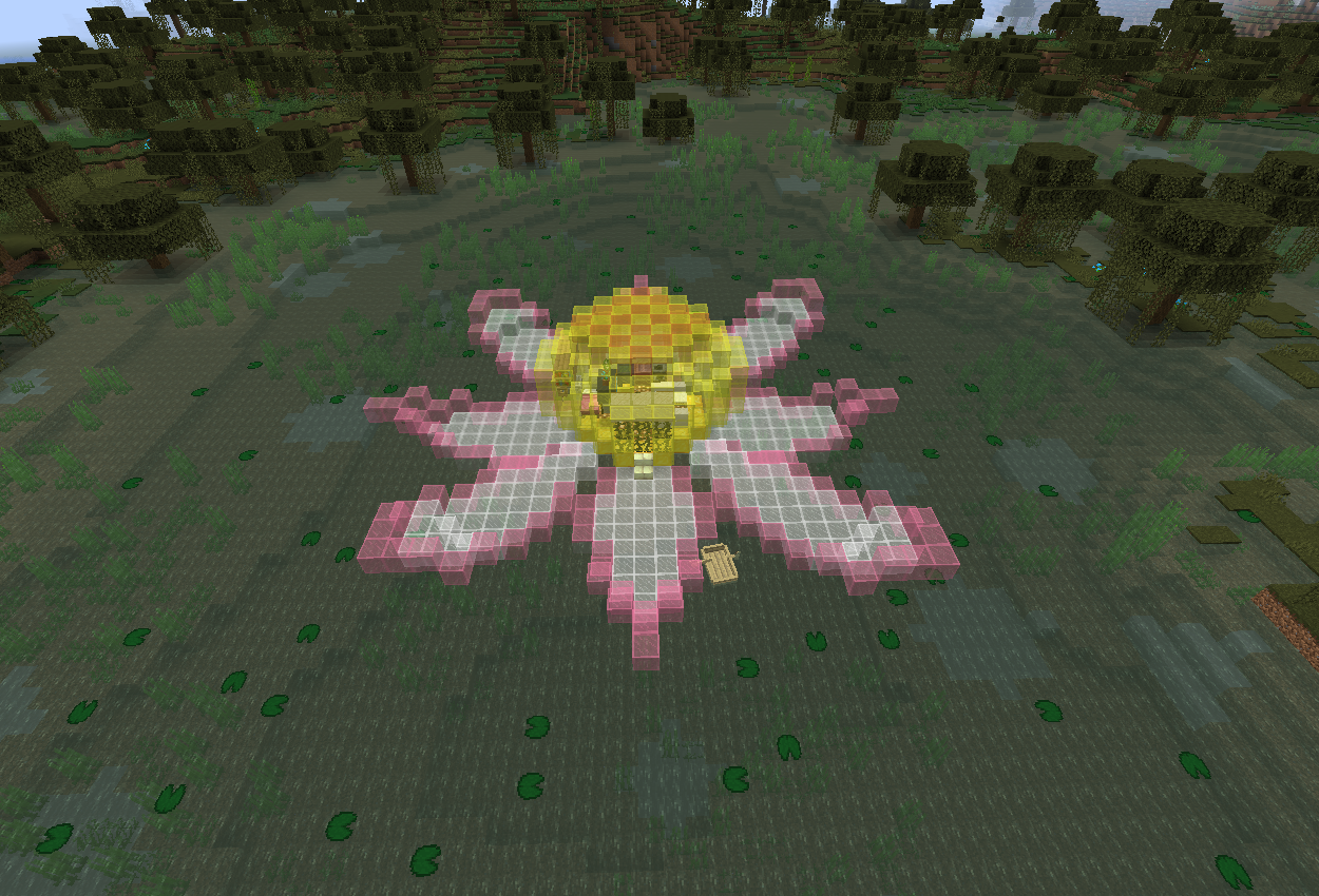 1.14スナップショットで湿地に睡蓮の花の妖精さんハウスを建ててみた